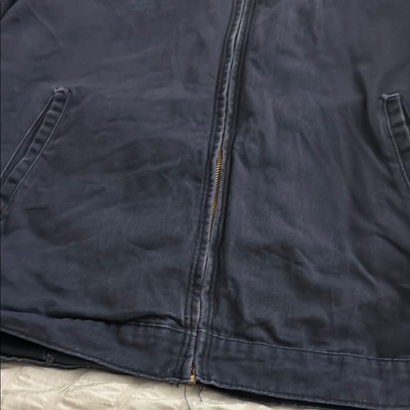 BULWARK Insulated Navy Blue Workwear Jacket - with zip extra layer - men's LARGE - Picture 5 of 10